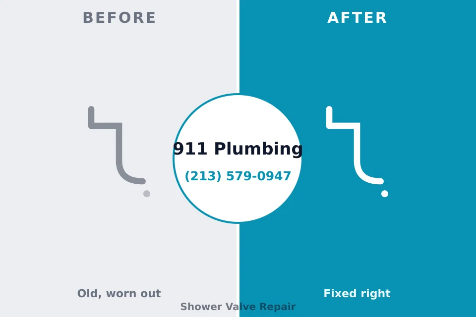 Before and after: plumbing repair Winnebago, MN